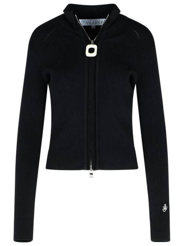 Zipper Cardigan Black - JW ANDERSON - BALAAN 1