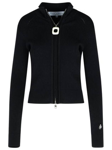 Zipper Cardigan Black - JW ANDERSON - BALAAN 1