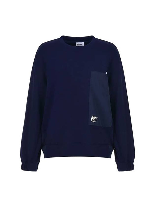 Pocket Round Neck Sweatshirt MW3AE116 - P_LABEL - BALAAN 1