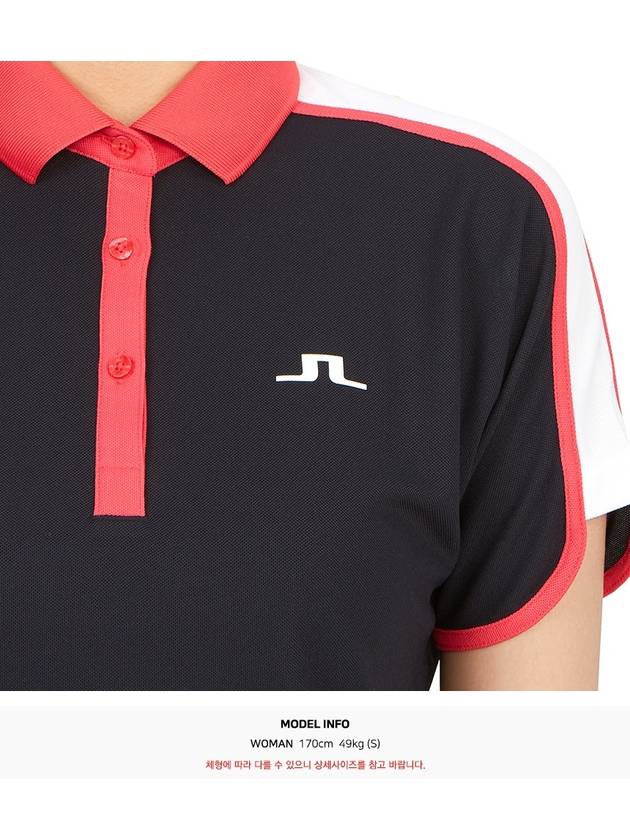 Golf wear women s collar short sleeve t shirt GWJT08096 6855 - J.LINDEBERG - BALAAN 9