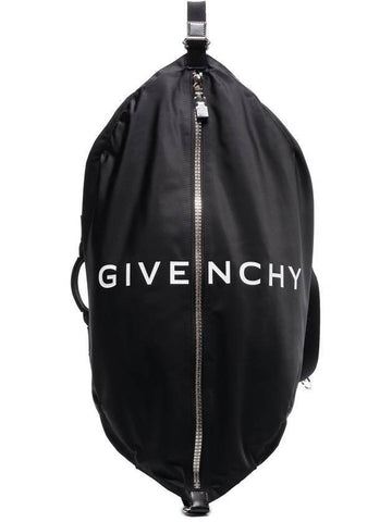 Logo Nylon Zippper Backpack - GIVENCHY - BALAAN 1