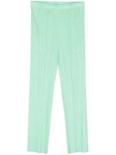 Pleats Straight Pants Mint - ISSEY MIYAKE - BALAAN 2