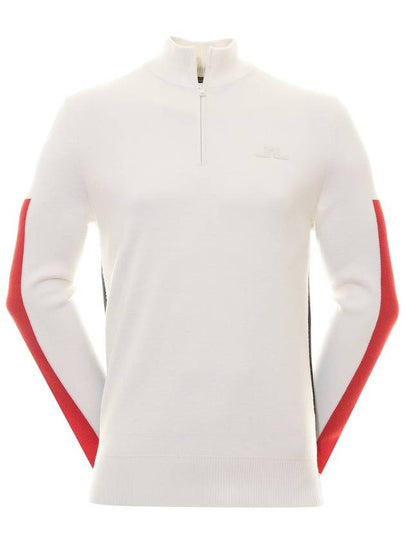 Clide Half Zip Knit Top White - J.LINDEBERG - BALAAN 2