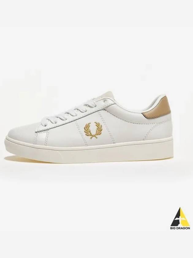 Fred Perry New Spencer Leather PorcerlainMetalic Gold 349 - FRED PERRY - BALAAN 1