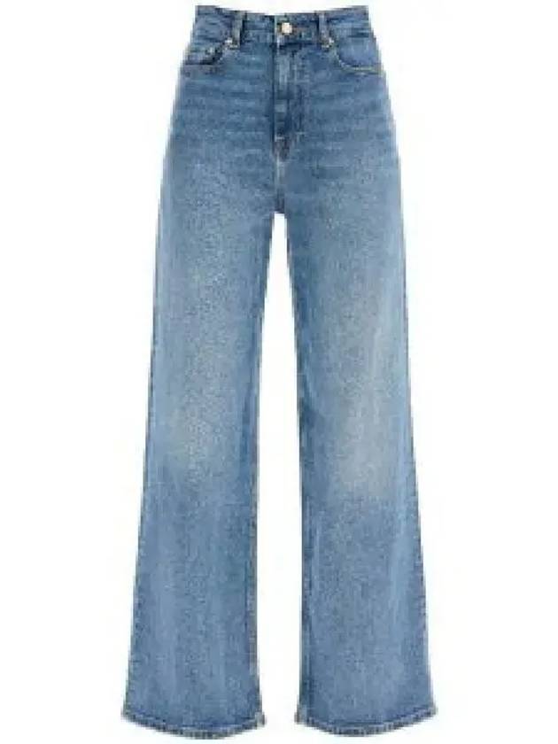 Andi Straight Jean Mid Blue - GANNI - BALAAN 2