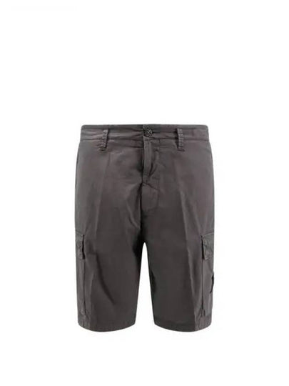 Light Stretch Cotton Bermuda Shorts Dark Grey - STONE ISLAND - BALAAN 2