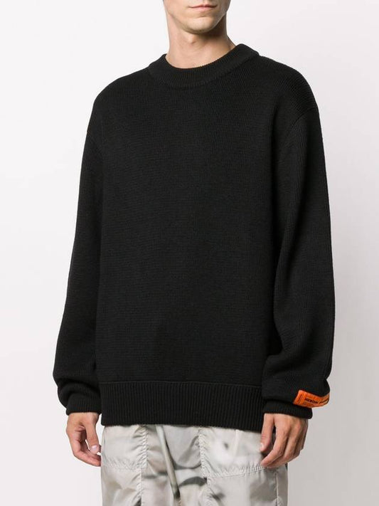 Heron Preston Back Printing Crew Neck Sweatshirt Black Men HMHE006F20KNI002 1001 - HERON PRESTON - BALAAN 2