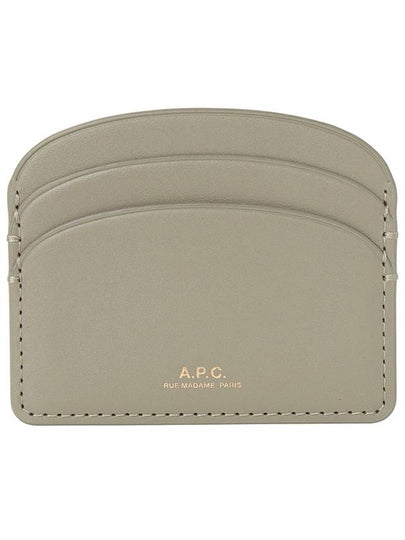 Demi Lune Card Wallet Green Taupe - A.P.C. - BALAAN 2