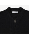 Boucle Zip-Up Cardigan Black - NOIRER - BALAAN 5