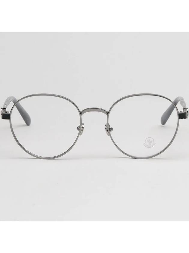 Round Metal Eyeglasses Silver - MONCLER - BALAAN 4