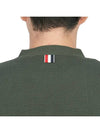 Milano Stitch 4 Bar Cardigan Dark Green - THOM BROWNE - BALAAN 8