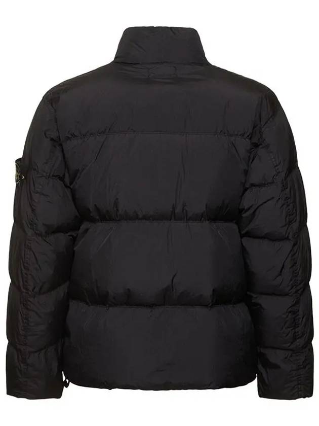 Garment Dyed Crinkle Reps Down Padding Black - STONE ISLAND - BALAAN 3