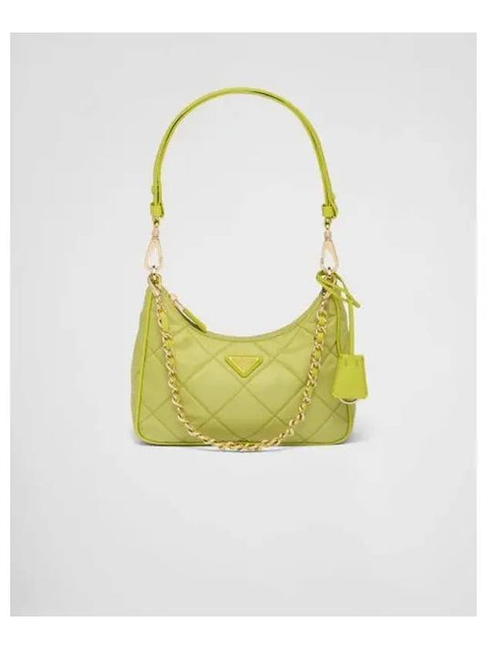 Re-Nylon Mini Bag Lime Green - PRADA - BALAAN 1