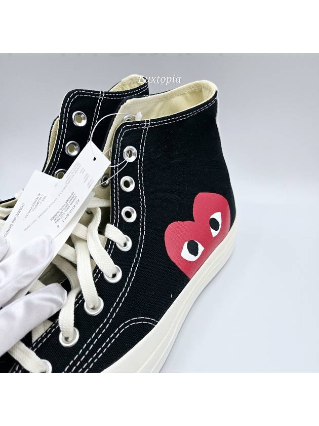 Chuck Taylor x Comme des Gar?ons Play 1970s High Top Sneakers Black - CONVERSE - BALAAN 7