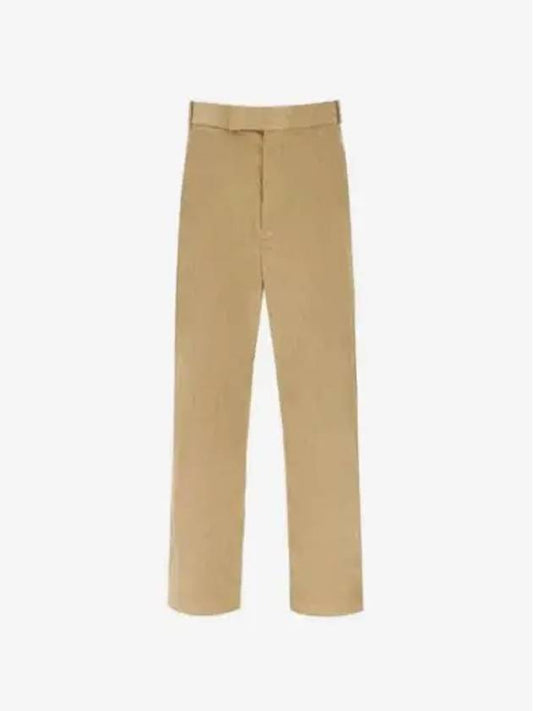 Men's Corduroy Straight Pants Beige - THOM BROWNE - BALAAN 2