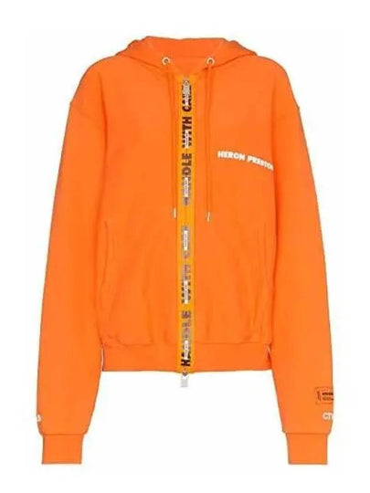 Logo Zip-up Hoodie Orange - HERON PRESTON - BALAAN 2