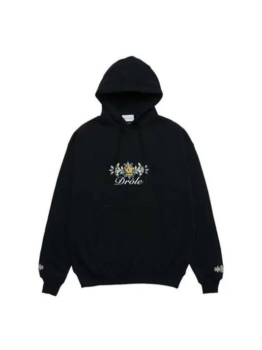 Monsieur DROLE FLEURI logo hoodie HO126 CO001 BL - DROLE DE MONSIEUR - BALAAN 1