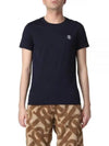 TB Embroidered Short Sleeve T-shirt Navy - BURBERRY - BALAAN 2