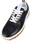 Letterman Panel Low-Top Sneakers Navy - THOM BROWNE - BALAAN 8