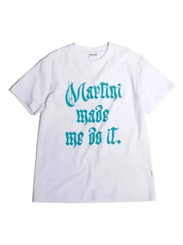 Martini Made Me Do It Short Sleeve T Shirt White - SCULPTOR - BALAAN 1