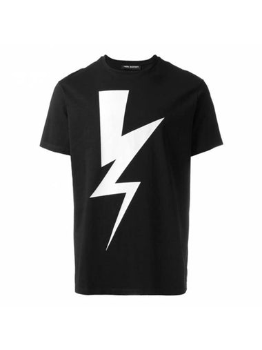 Bolt Short Sleeve T-Shirt Black - NEIL BARRETT - BALAAN 1