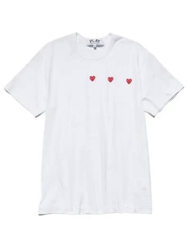 AX T337 051 3 Heart Short Sleeve T Shirt - COMME DES GARCONS - BALAAN 1