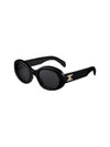 Eyewear Triomphe Acetate Sunglasses Black - CELINE - BALAAN 3