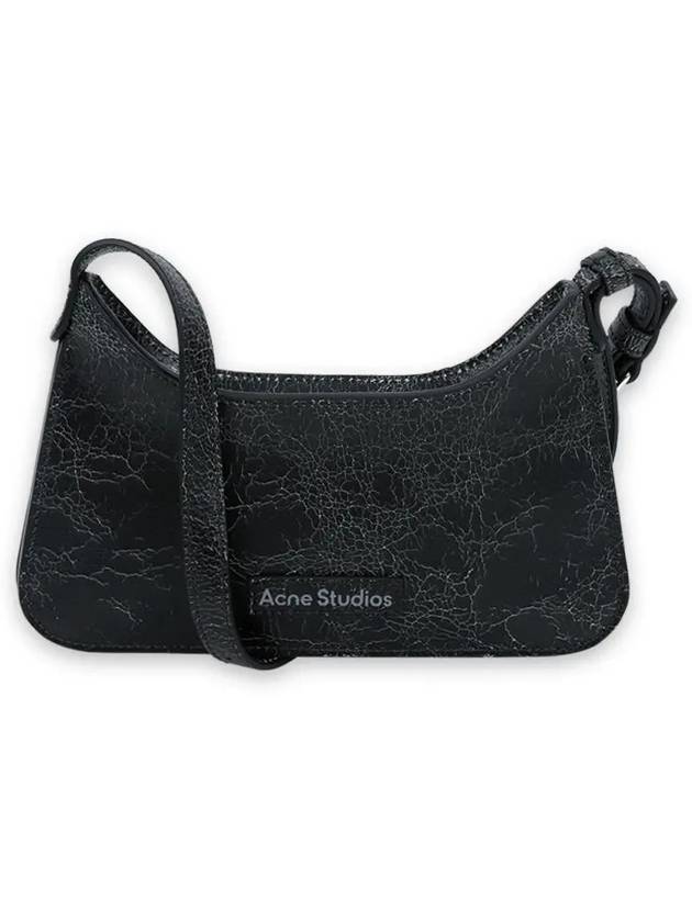 Platt Micro Leather Shoulder Bag Black - ACNE STUDIOS - BALAAN 3