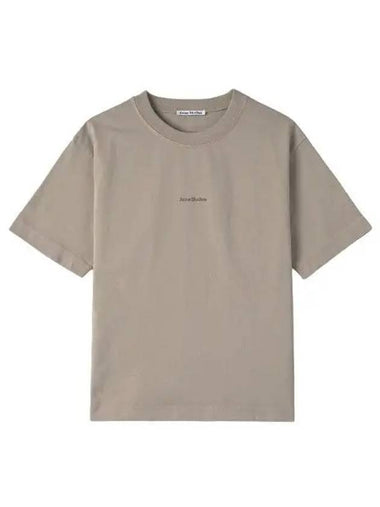 Logo Short Sleeve T Shirt Titanium Gray Tee - ACNE STUDIOS - BALAAN 1