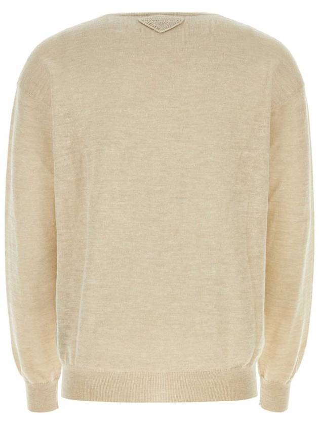 criss cross V-neck knit top beige - PRADA - BALAAN 3