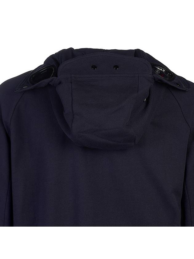 Goggles Diagonal Raised Fleece Hooded Jacket Navy - CP COMPANY - BALAAN 7