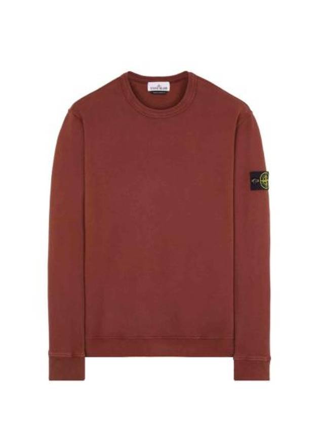 Compass Patch Crew Neck Sweatshirt Brick - STONE ISLAND - BALAAN 2