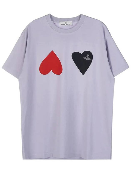ORB heart printing short sleeve t-shirt 3G01000W J001M J404 - VIVIENNE WESTWOOD - BALAAN 2