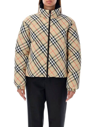 Check Reversible Down Padding Sand - BURBERRY - BALAAN 2