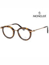 Glasses frame ML5007 052 Soltex round retro horn rim - MONCLER - BALAAN 1