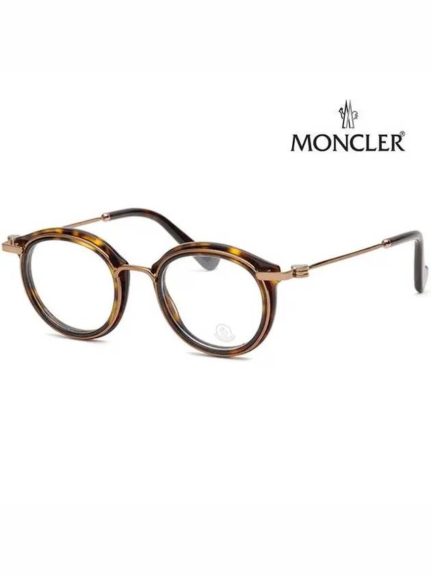 Eyewear Round Glasses Dark Havana - MONCLER - BALAAN 5