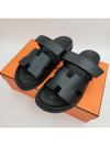 Chypre Calfskin Sandals Black - HERMES - BALAAN 4