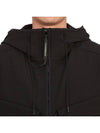 Shell R Mix Goggle Hooded Padded Vest Black - CP COMPANY - BALAAN 8