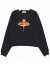 Spray ORB Logo Sweatshirt Navy - VIVIENNE WESTWOOD - BALAAN 3