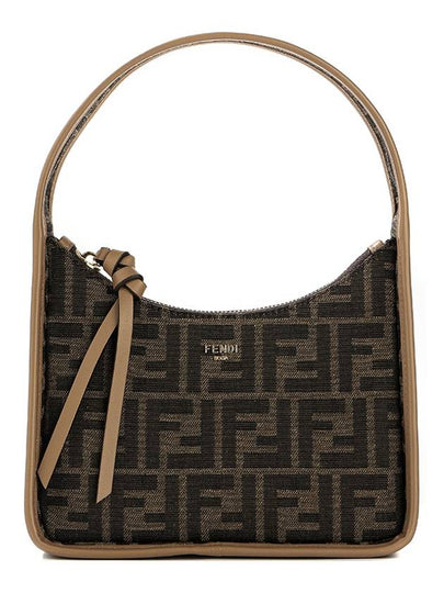 Pendesense FF Fabric Mini Shoulder Bag Brown - FENDI - BALAAN 2