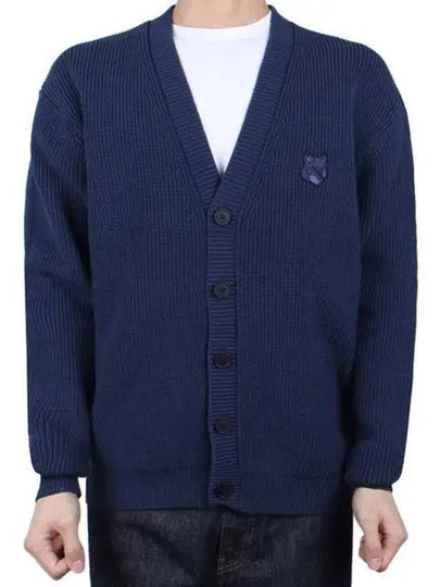 Bold Fox Head Cardigan Navy - MAISON KITSUNE - BALAAN 2