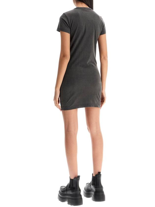 "mini dress with embossed logo - ALEXANDER WANG - BALAAN 3