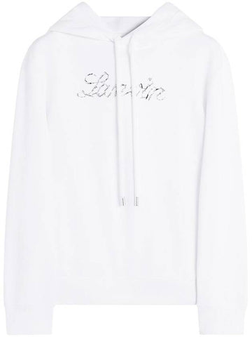 Lanvin Hoodie Logo Manuscrit Brodé Clothing - LANVIN - BALAAN 1