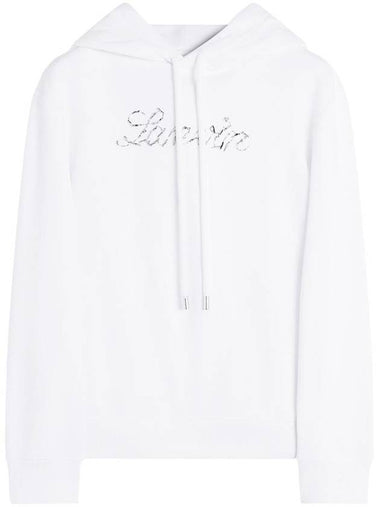 Lanvin Hoodie Logo Manuscrit Brodé Clothing - LANVIN - BALAAN 1