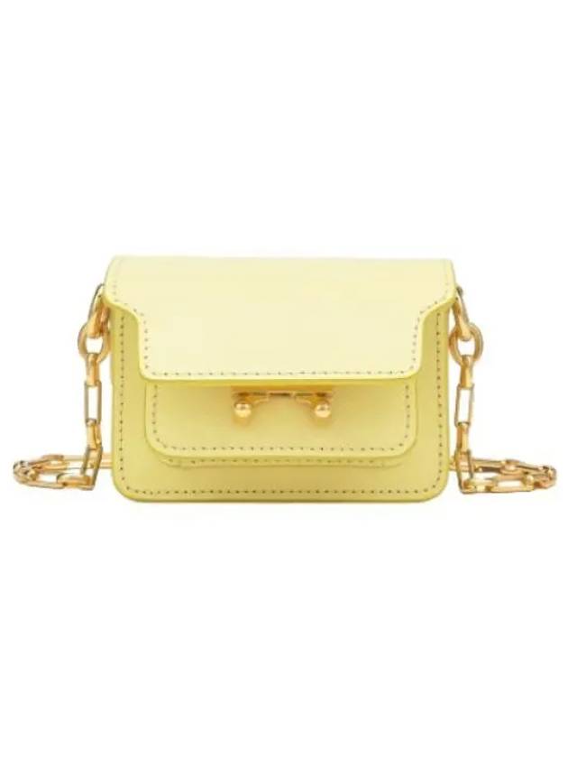 Trunk Nano Chain Cross Bag Vanilla - MARNI - BALAAN 1