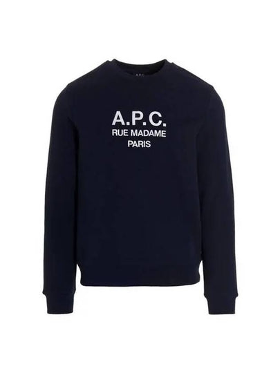 Rufus Embroidery Logo Sweatshirt Navy - A.P.C. - BALAAN 2