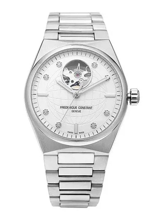 Women's Highlife Heart Beat Automatic Watch Silver - FREDERIQUE CONSTANT - BALAAN 1