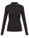 Women's Tour Tech Long Sleeve Polo Black - J.LINDEBERG - BALAAN 2