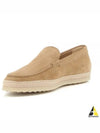 Men's Suede Slip-ons Loafers Beige - TOD'S - BALAAN 2