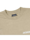 Le Manches Longues Cotton Long Sleeve T-Shirt Light Khaki - JACQUEMUS - BALAAN 8